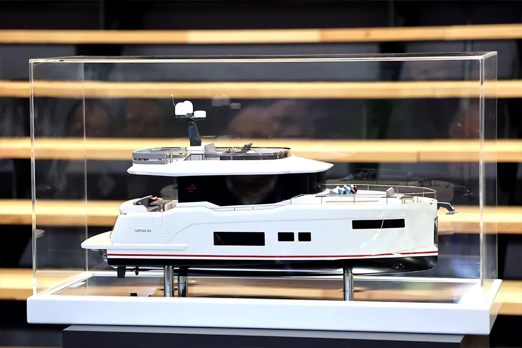 Sirena 60 scale model at Boot Düsseldorf
