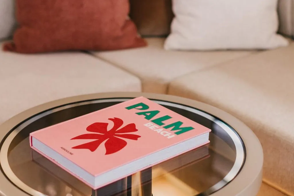 Palm Beach coffee-table book on board a Sirena yacht
