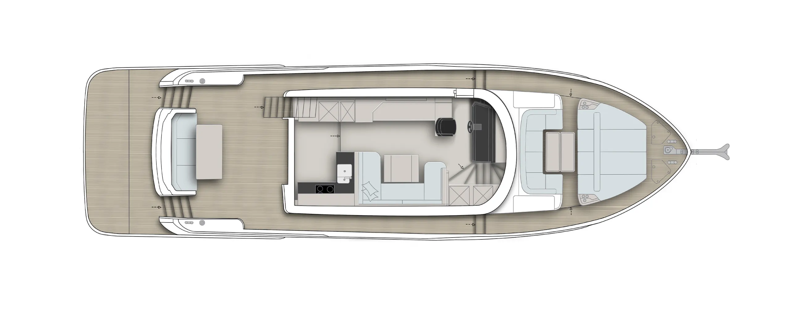 Sirena 60 main deck plan