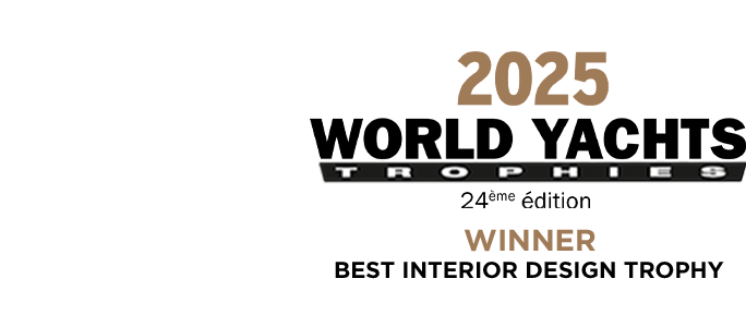 We are proud to announce that the Sirena 60 was honored with the Best Interior Design Trophy from World Yacht Trophies.
