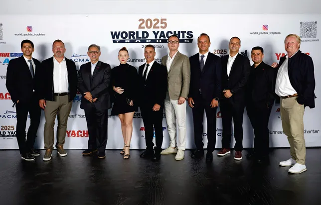 Sirena Yachts team at the 2025 World Yachts Trophies in Cannes